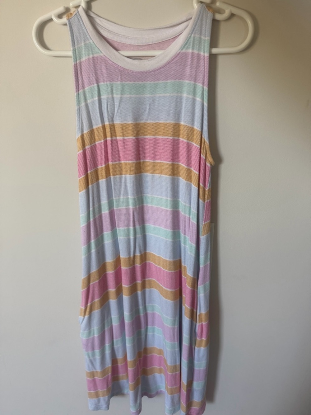 Wonder Nation Girls Multi Color Stripe Sleeveless Dress Size 6/6x
